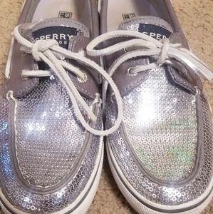 Sequin Sperrys sz 7